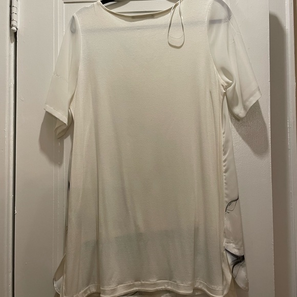 Long top M&S, painted silk, US size 10 - Picture 5 of 7